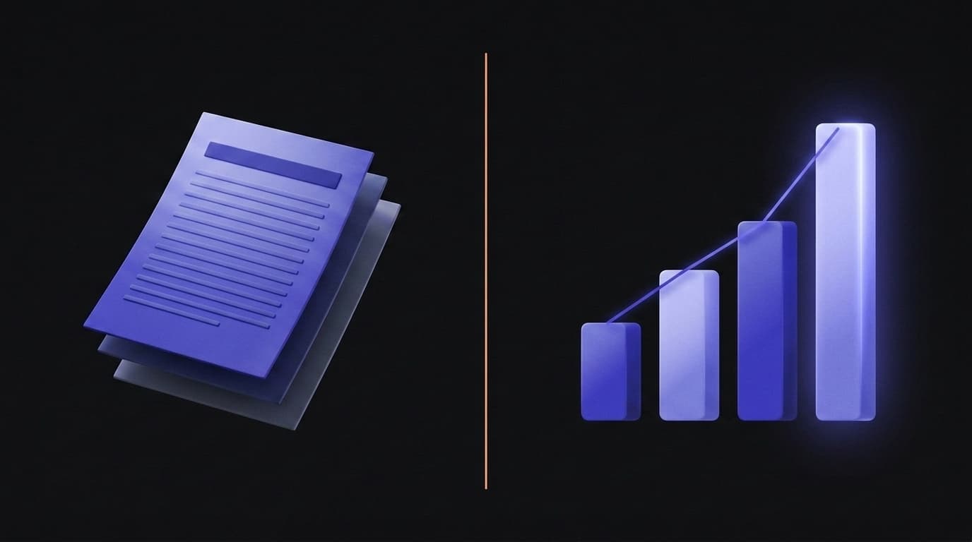 Two stacked workspace tiles labelled Jasper and Writesonic separated by a thin amber divider against a deep indigo backdrop.