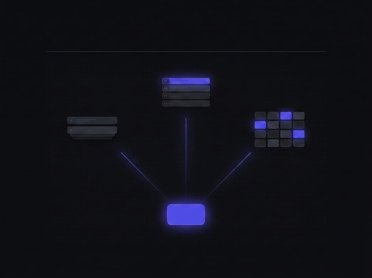 Solo founder workspace illustration: a single seat at the centre with the Brand Blueprint, ranked Diagnosis, and engines running on a recurring cadence in the background